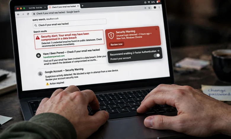 how to check if your email was hacked