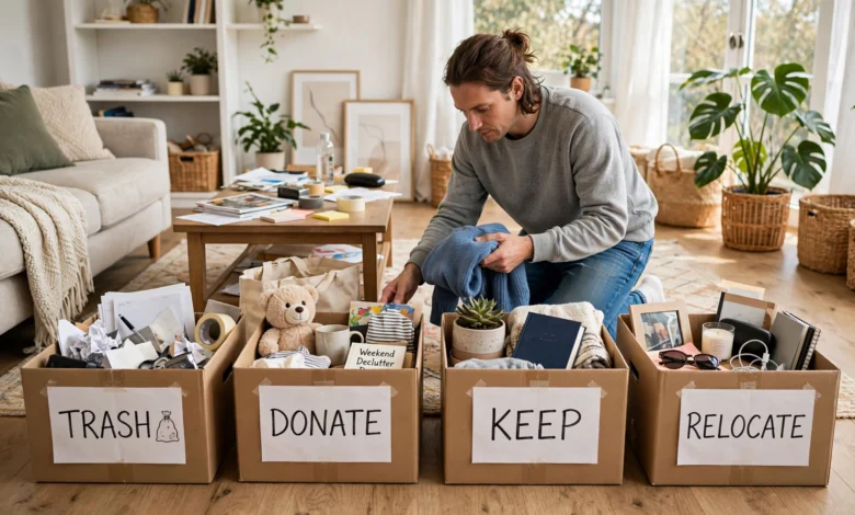 declutter your home in a weekend